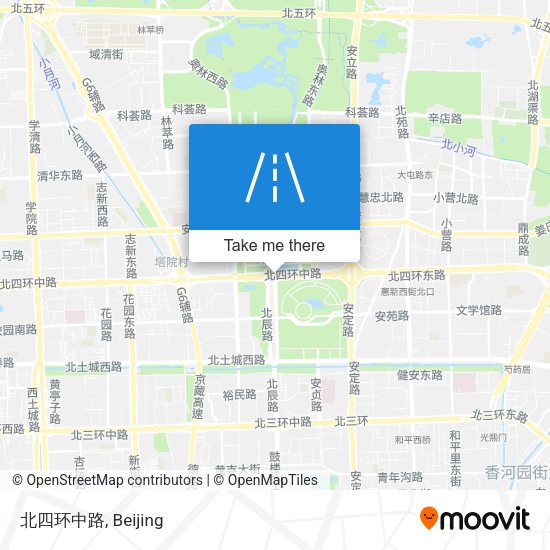 北四环中路 map