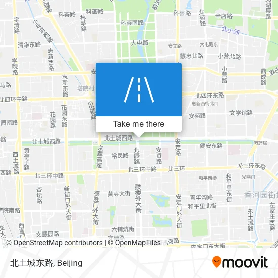 北土城东路 map