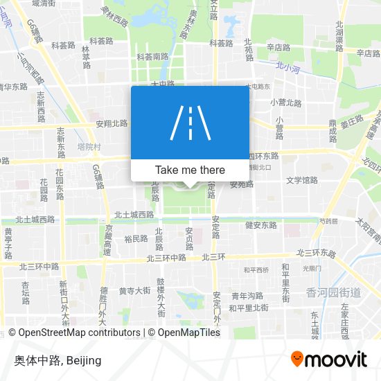 奥体中路 map