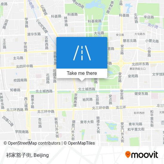 祁家豁子街 map