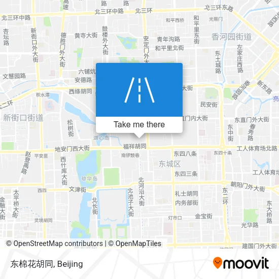 东棉花胡同 map
