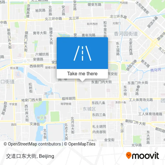 交道口东大街 map