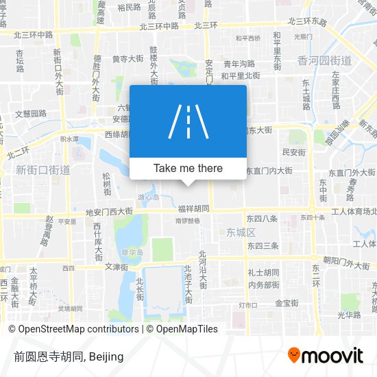 前圆恩寺胡同 map