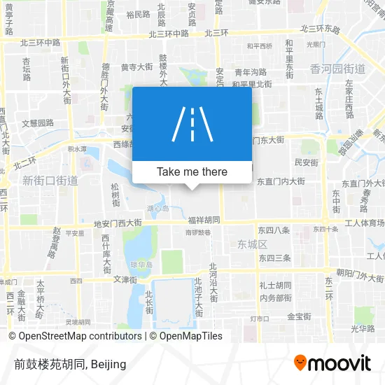 前鼓楼苑胡同 map