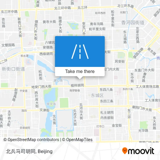 北兵马司胡同 map