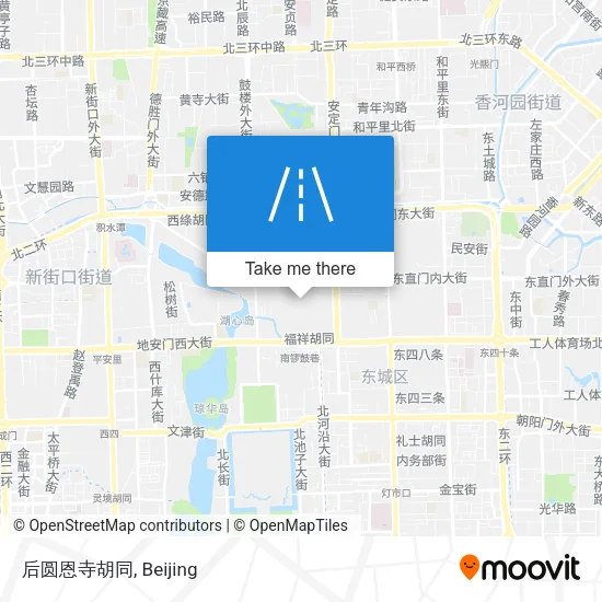 后圆恩寺胡同 map