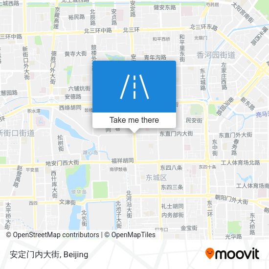 安定门内大街 map