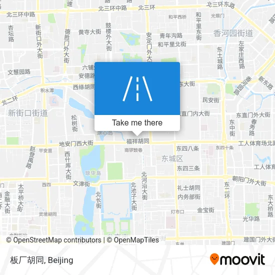 板厂胡同 map