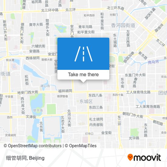 细管胡同 map