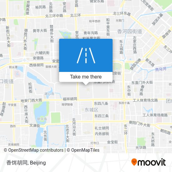 香饵胡同 map