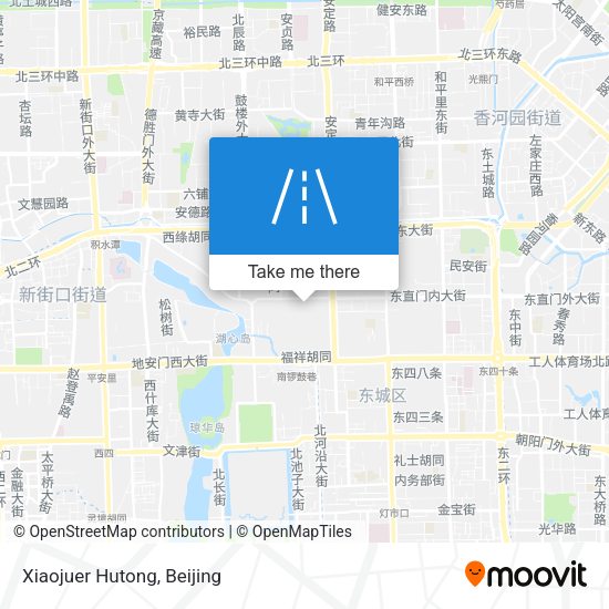 Xiaojuer Hutong map