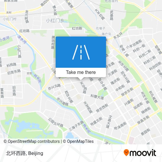北环西路 map