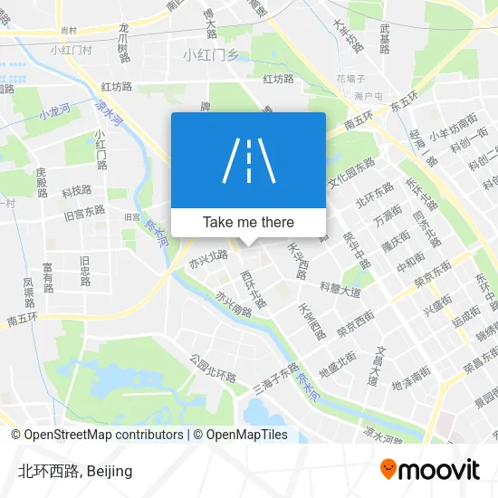北环西路 map