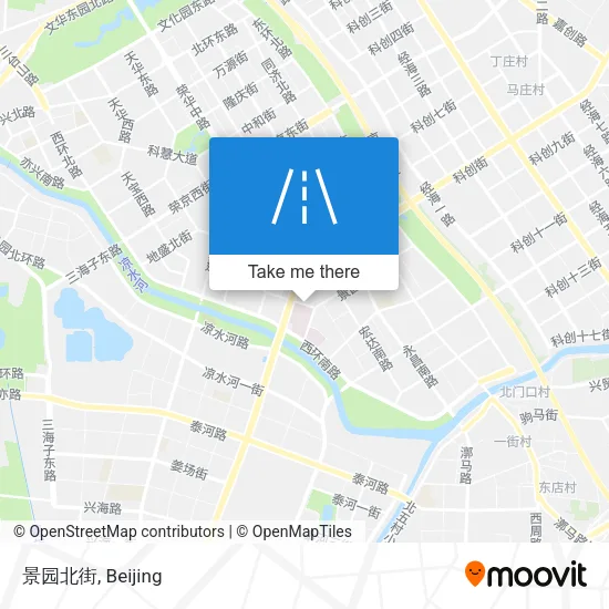 景园北街 map