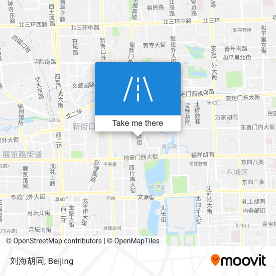刘海胡同 map