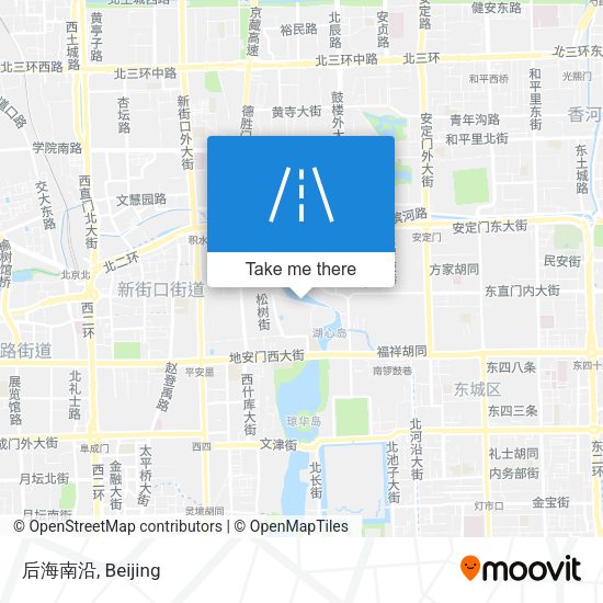 后海南沿 map
