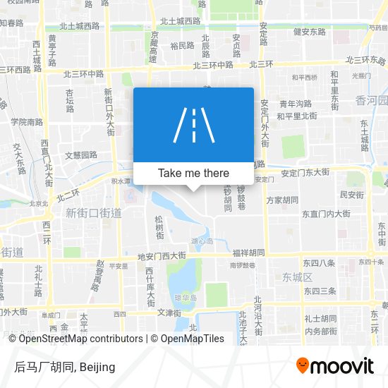 后马厂胡同 map