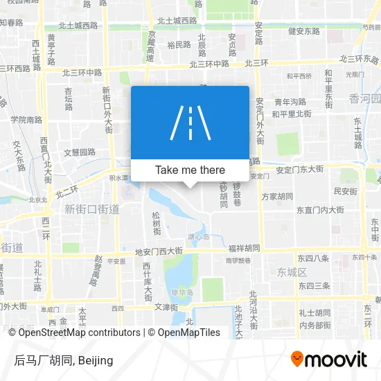 后马厂胡同 map