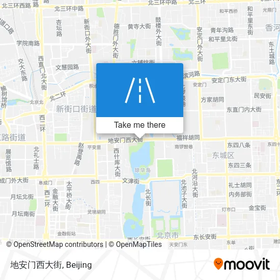 地安门西大街 map