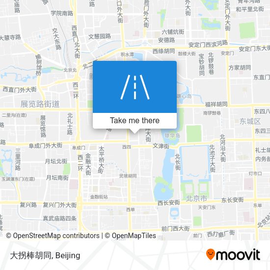 大拐棒胡同 map