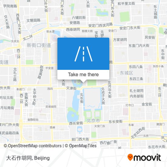 大石作胡同 map