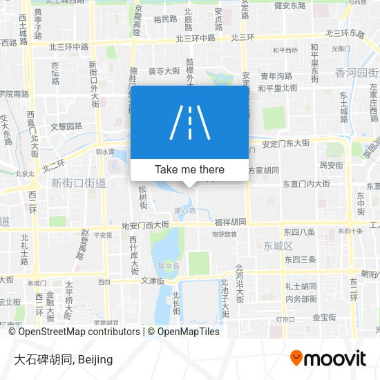 大石碑胡同 map