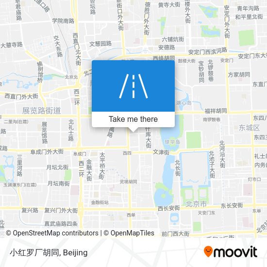 小红罗厂胡同 map