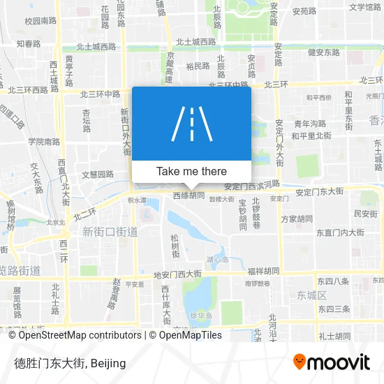 德胜门东大街 map