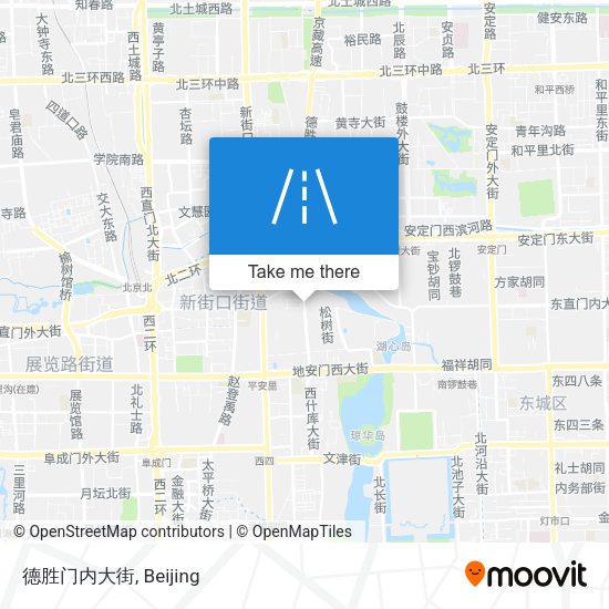 德胜门内大街 map