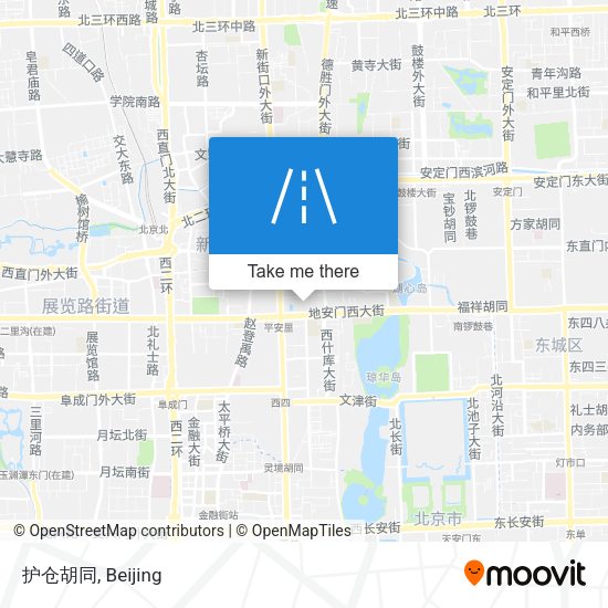 护仓胡同 map