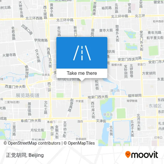 正觉胡同 map