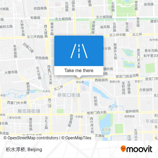 积水潭桥 map