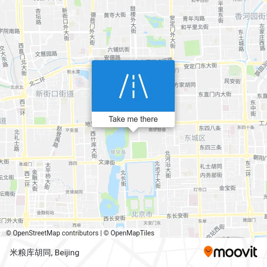 米粮库胡同 map