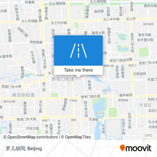 罗儿胡同 map