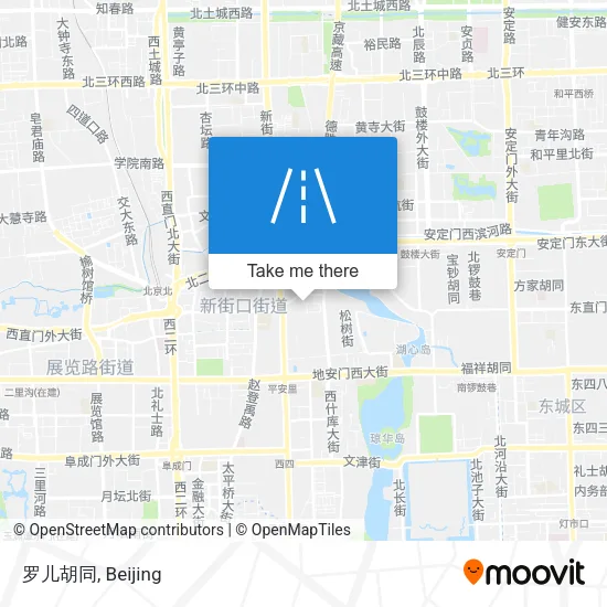 罗儿胡同 map