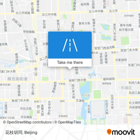花枝胡同 map