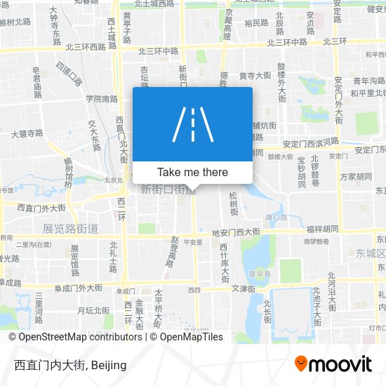 西直门内大街 map
