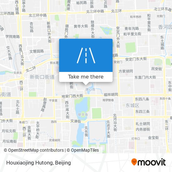 Houxiaojing Hutong map