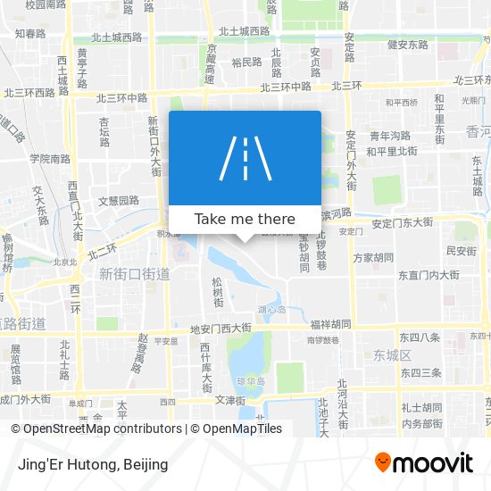 Jing'Er Hutong map