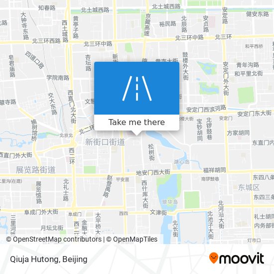Qiuja Hutong map