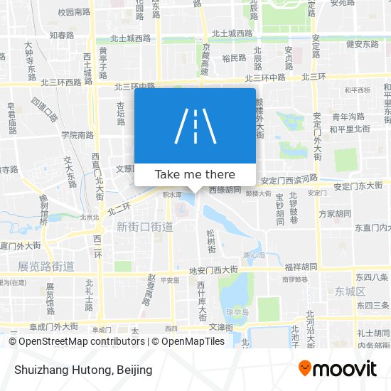 Shuizhang Hutong map