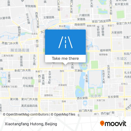 Xiaotangfang Hutong map