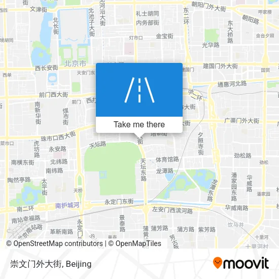 崇文门外大街 map