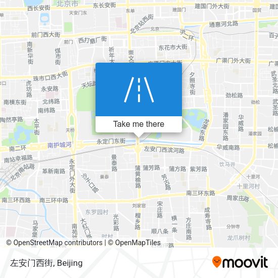 左安门西街 map