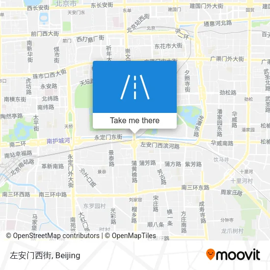 左安门西街 map