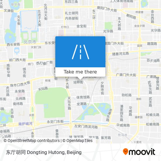 东厅胡同 Dongting Hutong map
