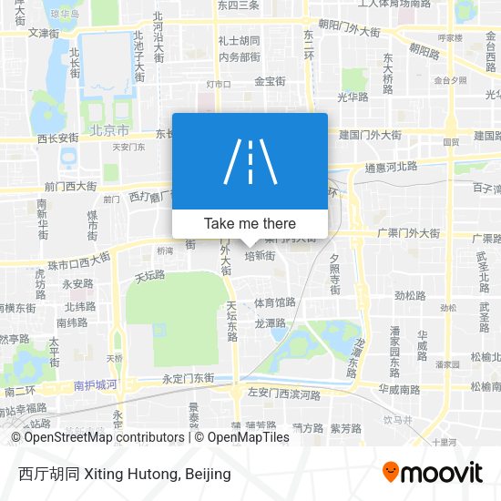 西厅胡同 Xiting Hutong map