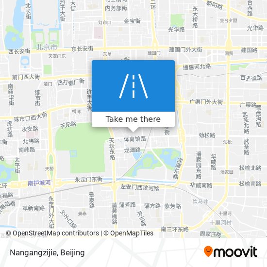 Nangangzijie map