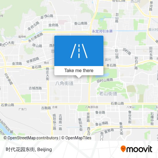 时代花园东街 map