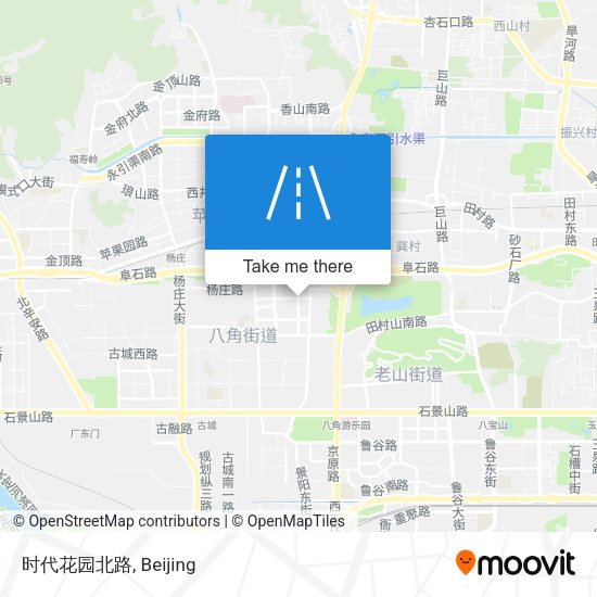 时代花园北路 map